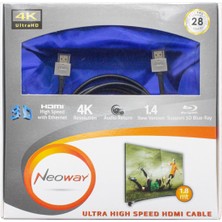 Neoway  1.4V  4K  Slim HDMI Kablo  1.8mt