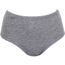 Tutku Kadın 6'lı Paket Yüksek Bel Likralı Ince Bel Bato (Gri)