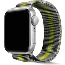 Nezih Case Apple Watch Seri 7 41MM Uyumlu Metal Kordon No6