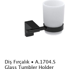 DUXXA Deppot F1 Mat Siyah Diş Fırçalık A.1704.S