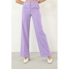 Foremia Retro Palazzo Pantolon-Lila