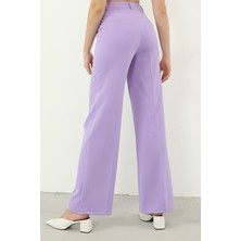 Foremia Retro Palazzo Pantolon-Lila