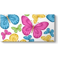 Tabloshop Renkli Kelebekler Çocuk Tablosu
