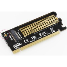 Flameer Nvme M.2 X16 Pcı-E Rider Kart Alüminyum Sac Tam Hızlı Sabit Sürücü Adaptörü (Yurt Dışından)