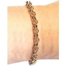 X-lady Accessories Altın Kaplama Doc Zincir Bileklik