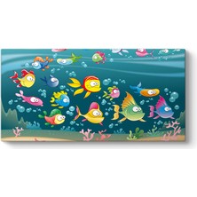 Tabloshop Renkli Balıklar Tablosu