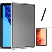 Fibaks Huawei Matepad Pro 10.8 Tablet Kılıf + Ekran Koruyucu + Kalem Süper Silikon Şeffaf