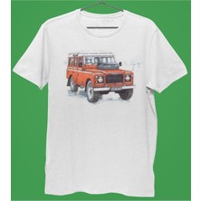 Playbackmoda Owersize Tasarım Land Rover Defender Baskılı Tişört