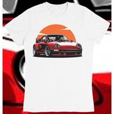 Playbackmoda Owersize Porsche 911 Tasarım Baskılı Tişört