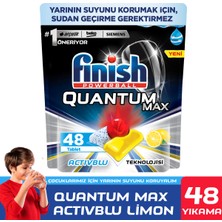 Finish Quantum Max Bulaşık Makinesi Deterjanı Tableti / Kapsülü Limonlu 48 Yıkama