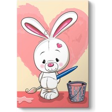 Tabloshop Sevimli Tavşan Mommo Tablosu