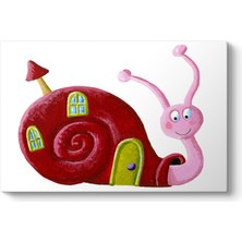 Tabloshop Kırmızı Kabuklu Salyangoz Tablosu