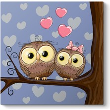 Tabloshop Aşık Baykuşlar Tablosu