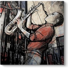 Tabloshop Saksafon Çalan Adam Tablosu