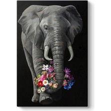 Tabloshop Çiçekli Fil Tablosu