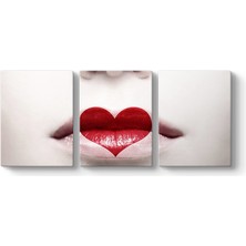 Tabloshop Kalp Dudak Tablosu