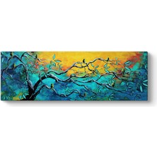 Tabloshop Ağaç Dallarında Kuşlar Tablosu