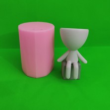 Anka Hobi Market Oturan Adam Saksı  - 3 Silikon Kalıp