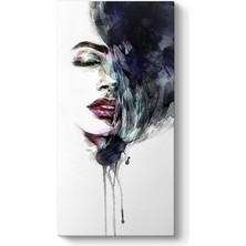 Tabloshop Siyah Beyaz Kadın Silüeti Kanvas Tablosu