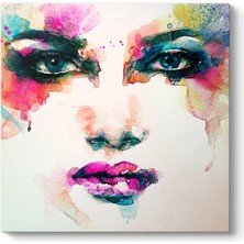 Tabloshop Modern Kadın Yüzü Kanvas Tablosu