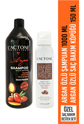 Lactone Argan Shampoo & Argan Saç Bakım Köpüğü