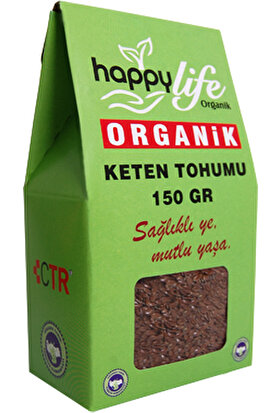 HappyLife Organik Keten Tohumu 150 gr