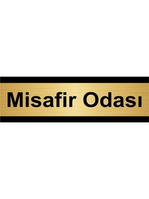 Özarslan Dizayn Misafir Odası 10 x 20 cm Metal Yönlendirme Levhası