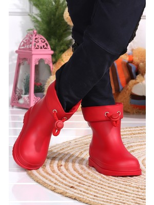 Igor W10257 Bimbi Euri Kız/erkek Çocuk Su Geçirmez Yağmur Kar Çizmesi Kırmızı