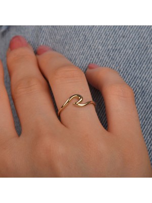 Engingold 14 Ayar Altın Minimal Eklem Yüzük