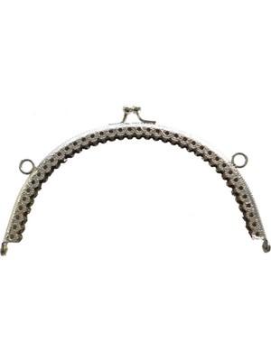 Angel Çanta Aksesuar Oval Cüzdan Klipsi 16 cm Gümüş Renk