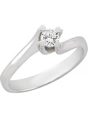 Engingold 0.15CT Pırlanta Tektaş YÜZÜK-18K