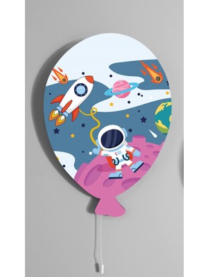 instababyrooms Gezgin Astronot Şeker Balon Aydınlatma