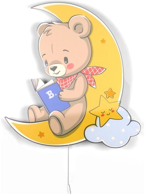 instababyrooms Ayda Oturan Ayı Aydınlatma