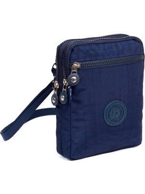 ÇLK Accessories Unisex Kipling Kumaş Çapraz Askılı Cüzdan&telefonluk 1040-1 Lacivert