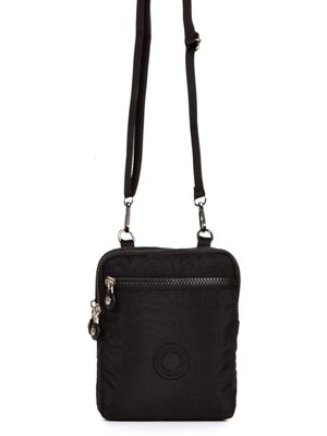 ÇLK Accessories Unisex Kipling Kumaş Çapraz Askılı Cüzdan&telefonluk 1040-6 Siyah