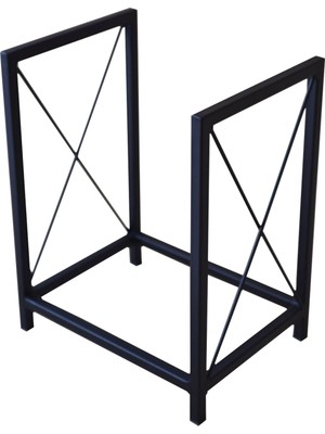 Abronya Minimalist Odunluk Metal Odun Standı 1 Adet