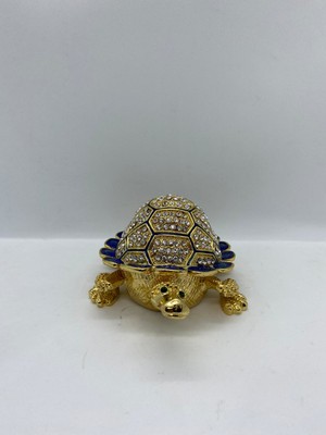 Sevilen Hediyeler Kaplumbağa Swaroski Taşlı Mücevher Kutusu
