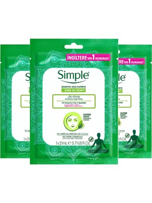 Simple Rahatlatıcı Kağıt Maske 21 ml X3