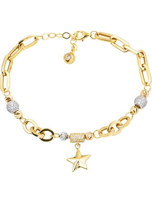 Bilezikci Yıldız 14 Ayar Halkalı Altın Bileklik