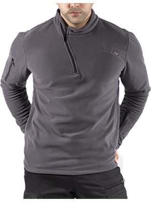 VAV Wear Tactical Giyim Outdoor Hiking Erkek Polar Kışlık Sweatshirt Tüylenmez POLSW01