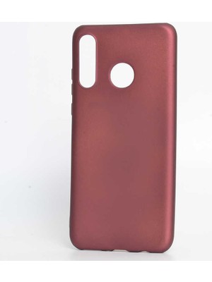 Case 4U Huawei P30 Lite Kılıf Klasik Mat Renkli Yumuşak Premier Silikon Mürdüm