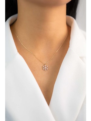 Yavuz Kuyumculuk Altın Taşlı Kartanesi Kolye