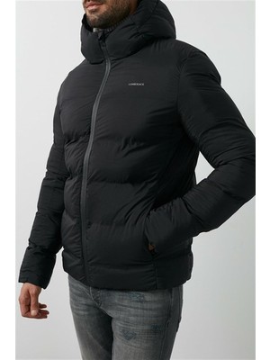 Lumberjack Nolan Coat Erkek Şişme Mont Parka Siyah V5