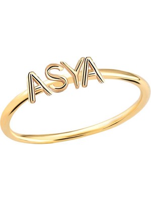 Engingold 14 Ayar Altın Isimli Yüzük
