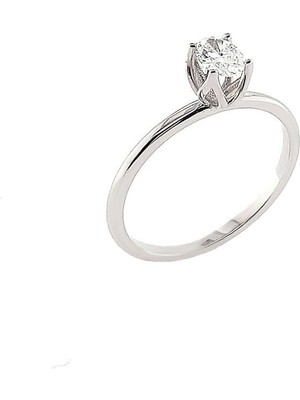 Engingold Oval Kesim Tektaş Pırlanta Yüzük 30-34