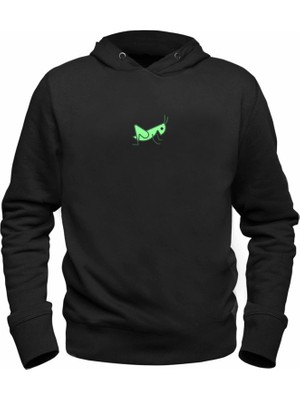 Alfa Tshirt Animal Çekirge Baskılı Siyah Sweatshirt