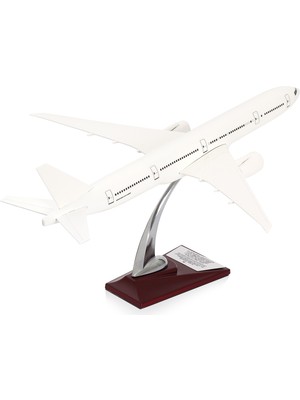 Zekupp Boeing 777 - 300 Model Uçak, Beyaz Renkli Uçak Maketi