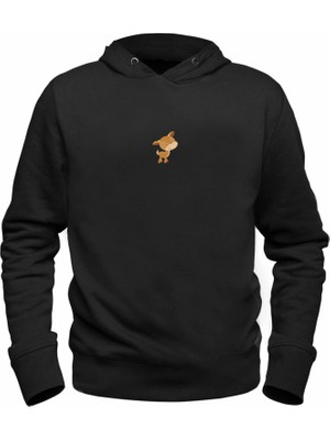 Alfa Tshirt Animal Ceylan  Baskılı Siyah Sweatshirt