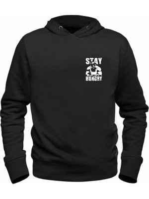 Alfa Tshirt Arnold Schwarzenegger Baskılı Siyah Sweatshirt