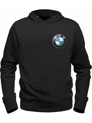 Alfa Tshirt Bmw Baskılı Siyah Sweatshirt